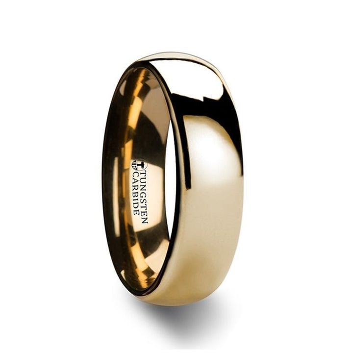 ORO | Tungsten Ring Domed Gold - Rings - Aydins Jewelry - 3