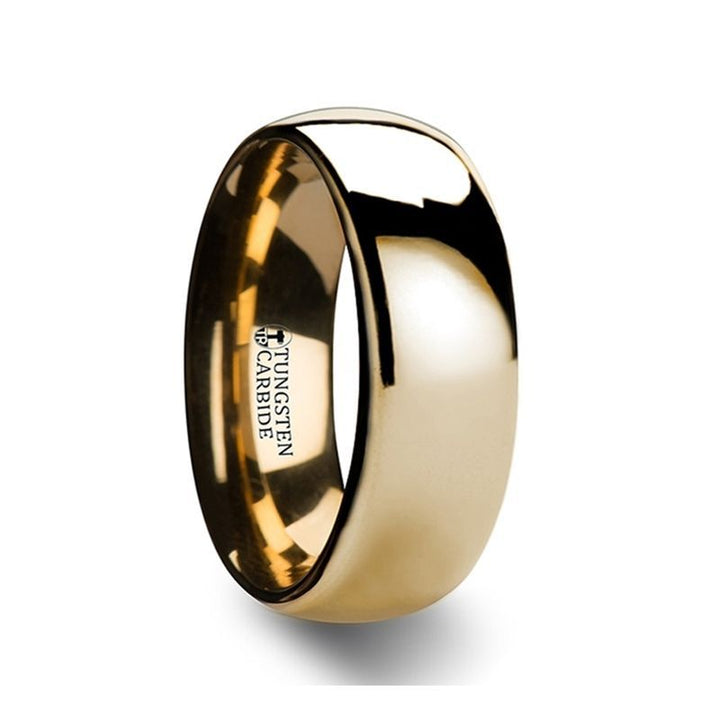 ORO | Tungsten Ring Domed Gold - Rings - Aydins Jewelry - 5