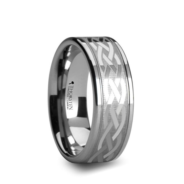 PAETUS | Tungsten Ring Flat Dual Offset Groove - Rings - Aydins Jewelry - 1