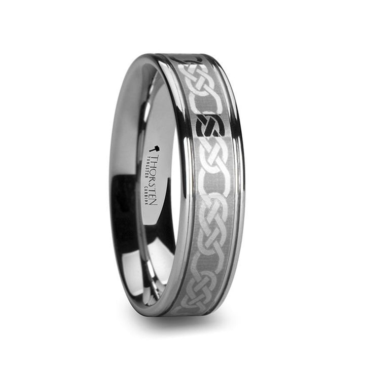 PALATINE | Tungsten Ring Celtic Pattern - Rings - Aydins Jewelry - 1