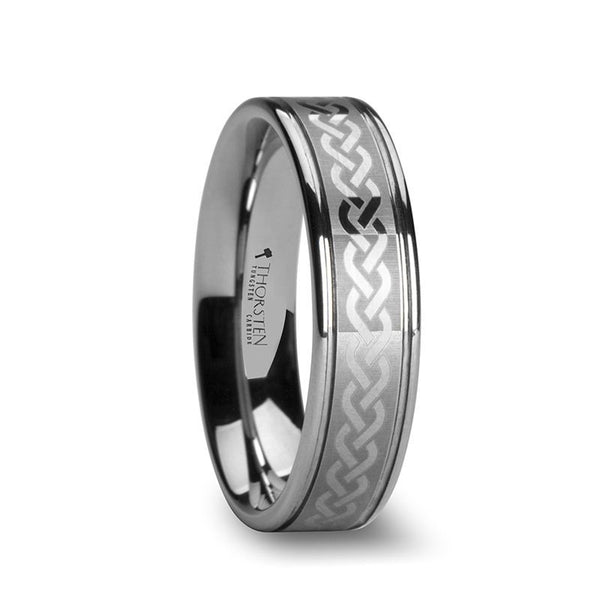 PALLAS | Tungsten Ring Celtic Knot