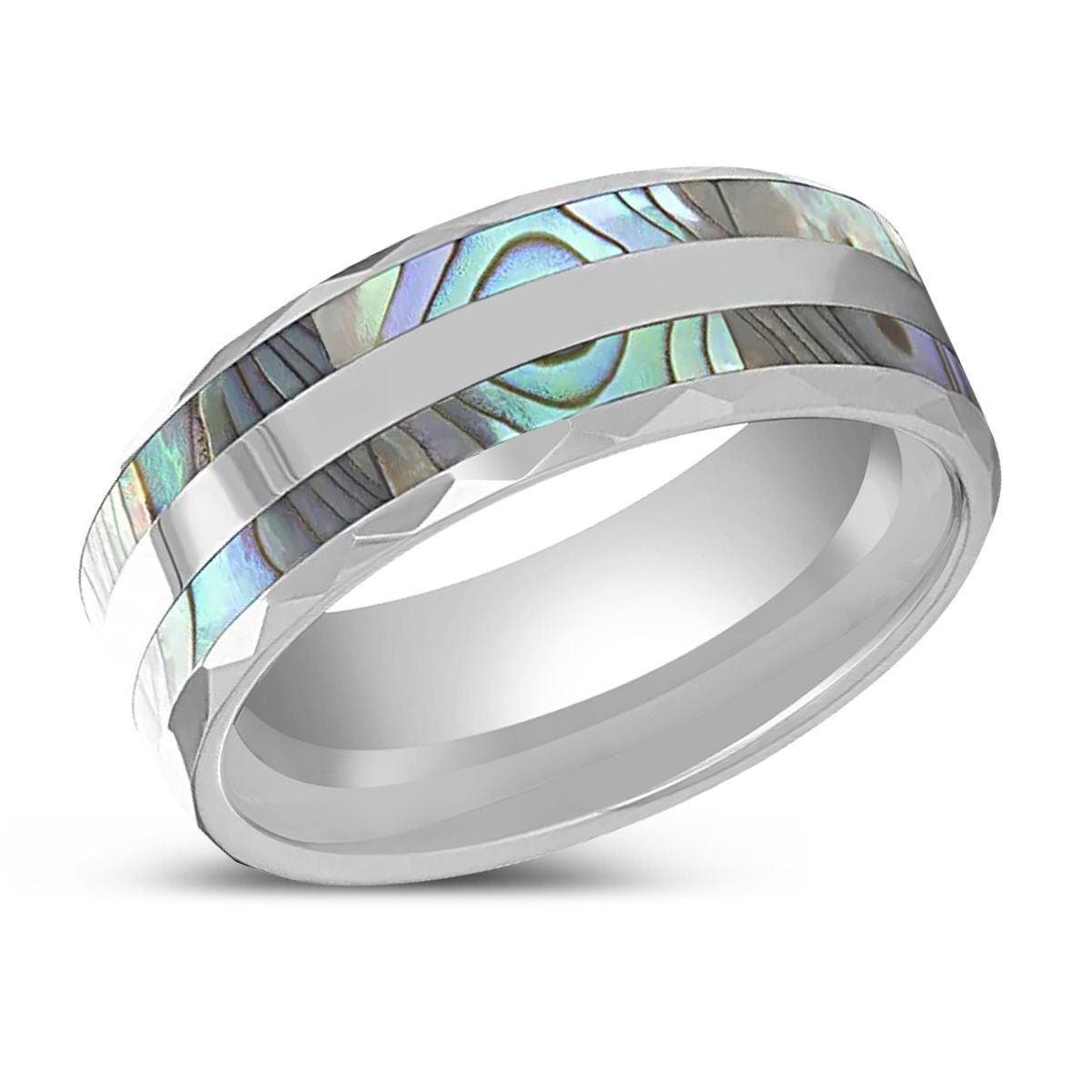 PAUA Tungsten Carbide men's wedding band, image 2