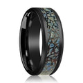 PERMIAN Black Ceramic men's wedding band, image 1