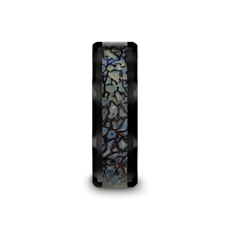 PERMIAN Black Ceramic men's wedding band, image 3