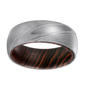 PROTECTOR — lifestyle on hand — men's damascus steel wedding ring | Aydins Jewelry