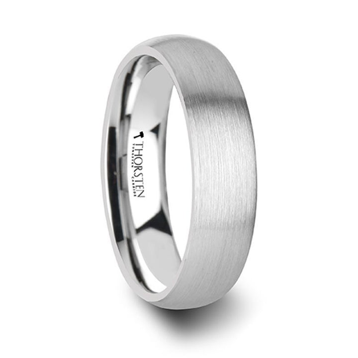 PYTHIUS | Tungsten Ring Domed Brush - Rings - Aydins Jewelry - 4