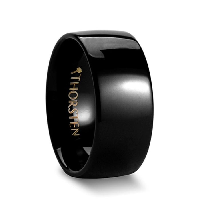 RAVEN | Tungsten Ring Black Domed - Rings - Aydins Jewelry - 1