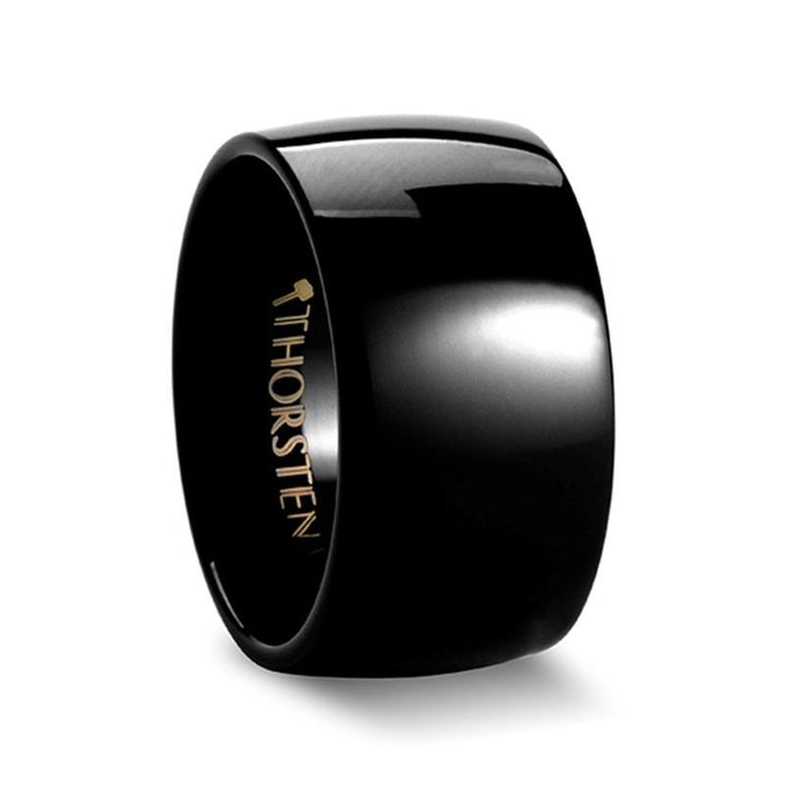 RAVEN | Tungsten Ring Black Domed - Rings - Aydins Jewelry - 2