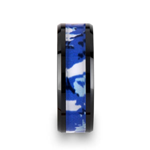 RECOIL Black Ceramic men's wedding band, image 2