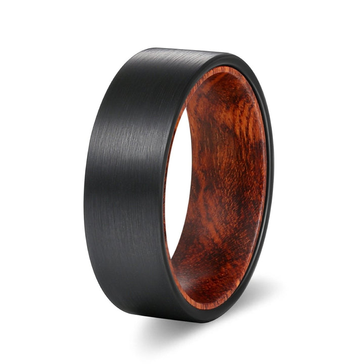 REPTAR | Snake Wood, Black Flat Brushed Tungsten - Rings - Aydins Jewelry
