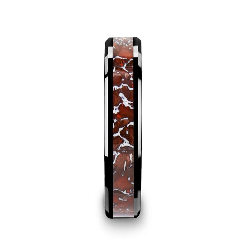 TRIASSIC Ceramic men's wedding band, image 4