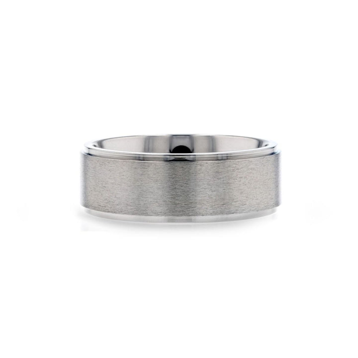 RHINOX | Titanium Ring Brushed Raised Center - Rings - Aydins Jewelry - 3