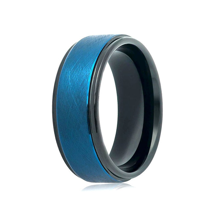 ROCKET | Tungsten Ring Blue Tone Wire - Rings - Aydins Jewelry - 4