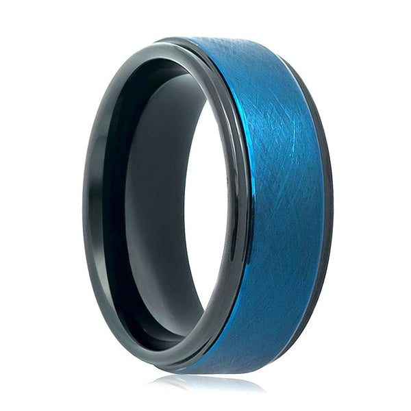 ROCKET | Tungsten Ring Blue Tone Wire - Rings - Aydins Jewelry - 1