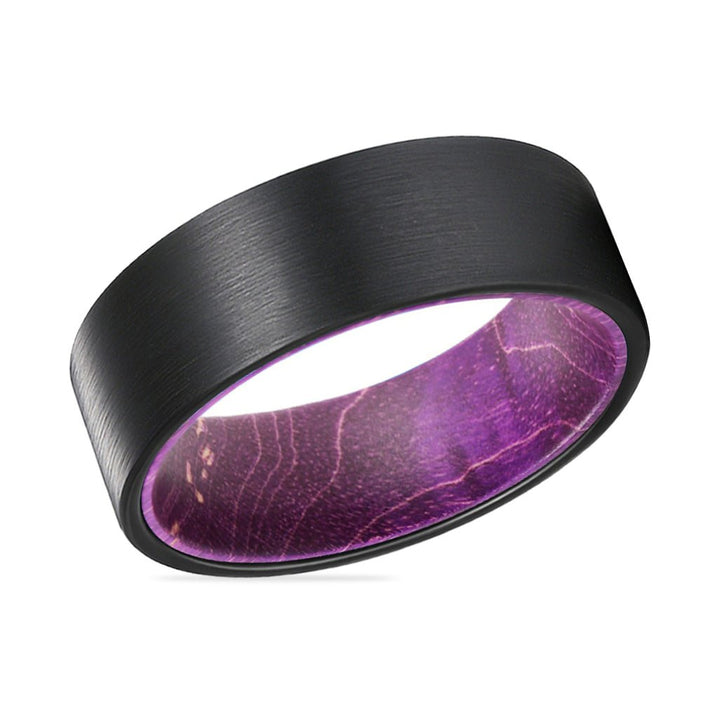 ROXO | Tungsten Ring Purple Wood - Rings - Aydins Jewelry - 2