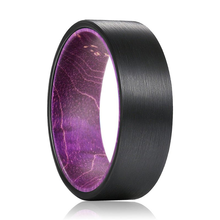 ROXO | Tungsten Ring Purple Wood - Rings - Aydins Jewelry - 1