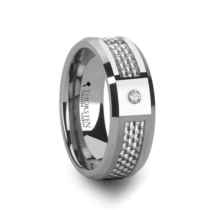 ROYCE | Tungsten Ring White Diamond - Rings - Aydins Jewelry - 1