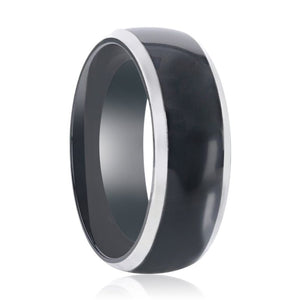 SALEEN Titanium men's wedding band, image 1