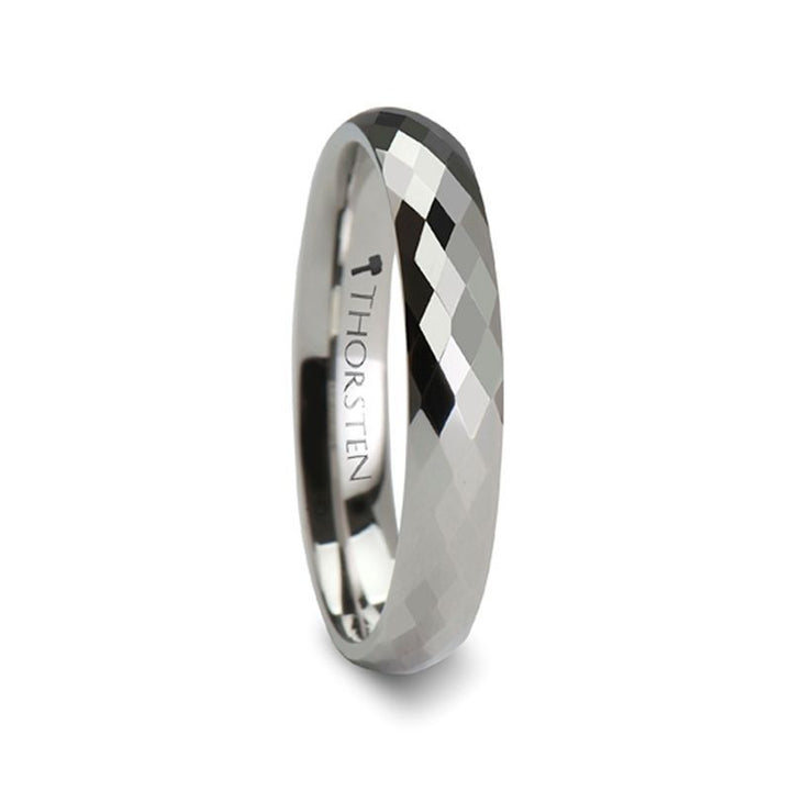 SCOTTSDALE | Tungsten Ring Diamond Faceted White - Rings - Aydins Jewelry - 3