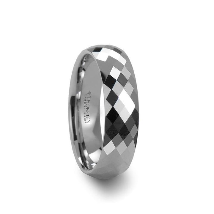 SCOTTSDALE | Tungsten Ring Diamond Faceted White - Rings - Aydins Jewelry - 2