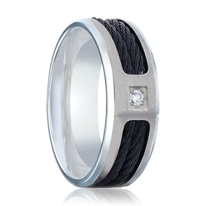 SECTOR Titanium men's wedding band, image 1