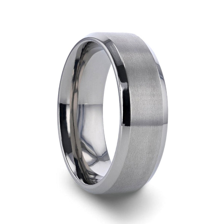SHIRE | Titanium Ring Brushed Center - Rings - Aydins Jewelry - 1