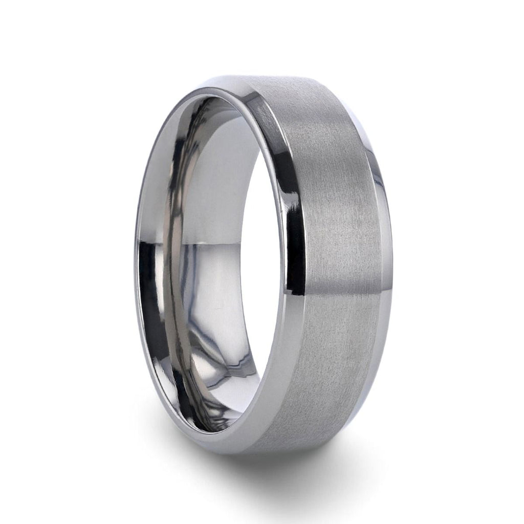 SHIRE | Titanium Ring Brushed Center