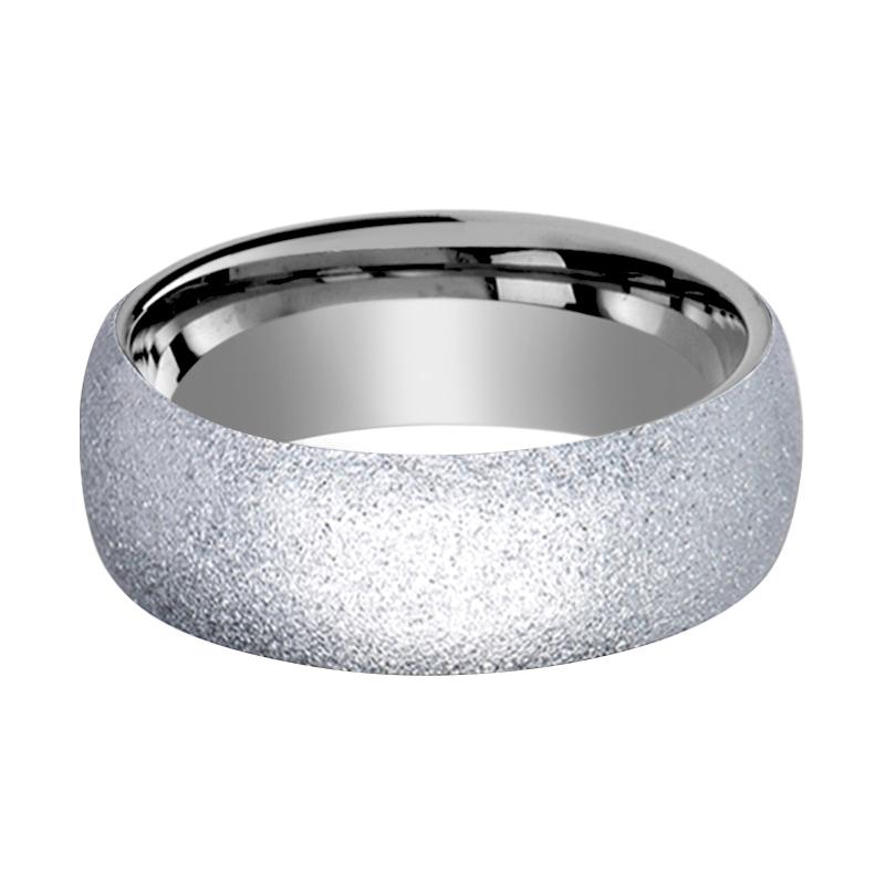 QUARTZ Tungsten Carbide men's wedding band, image 2
