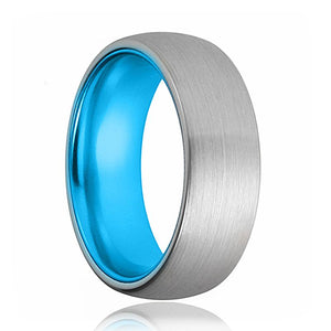 SKY — hero shot — men's tungsten carbide wedding ring | Aydins Jewelry