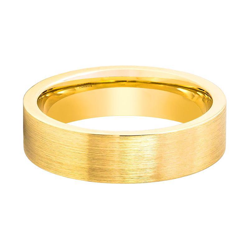 SLENDER — lifestyle on hand — men's tungsten carbide wedding ring | Aydins Jewelry