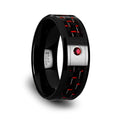 SORRELL Black Ceramic men's wedding band, image 1
