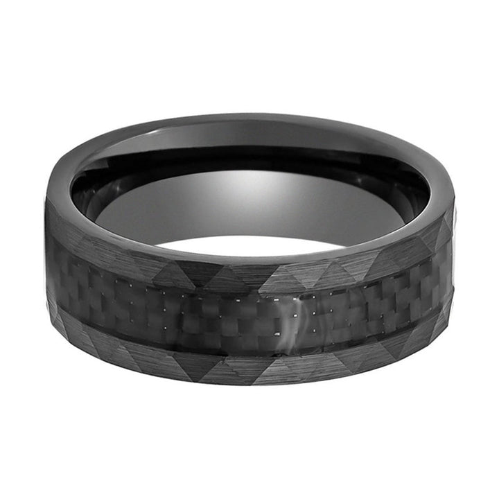 SPEEDSTER | Tungsten Ring Carbon Fiber - Rings - Aydins Jewelry - 3