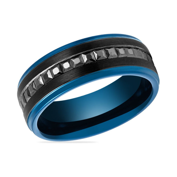 STALLION | Tungsten Ring Cut Black CZ - Rings - Aydins Jewelry - 2