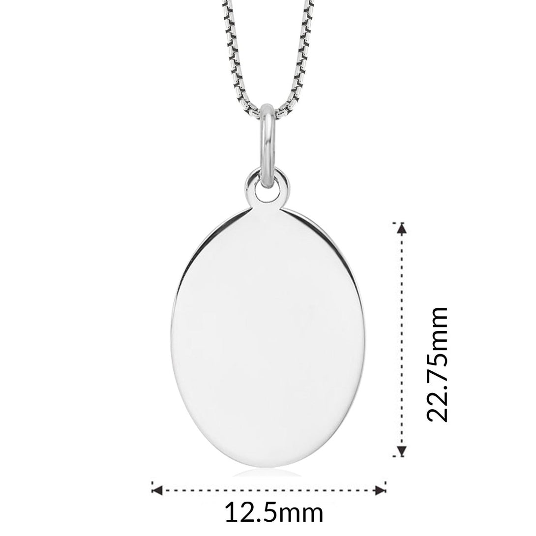 Sterling Silver Fingerprint Oval Pendant - Pendant > Fingerprint Necklace > Fingerprint Jewelry > Memorial Jewelry > Sterling Silver Fingerprint Necklace > Fingerprint Charm > Signature Jewelry > Photo Pendant > Real Photo Jewelry > - Aydins Jewelry - 2