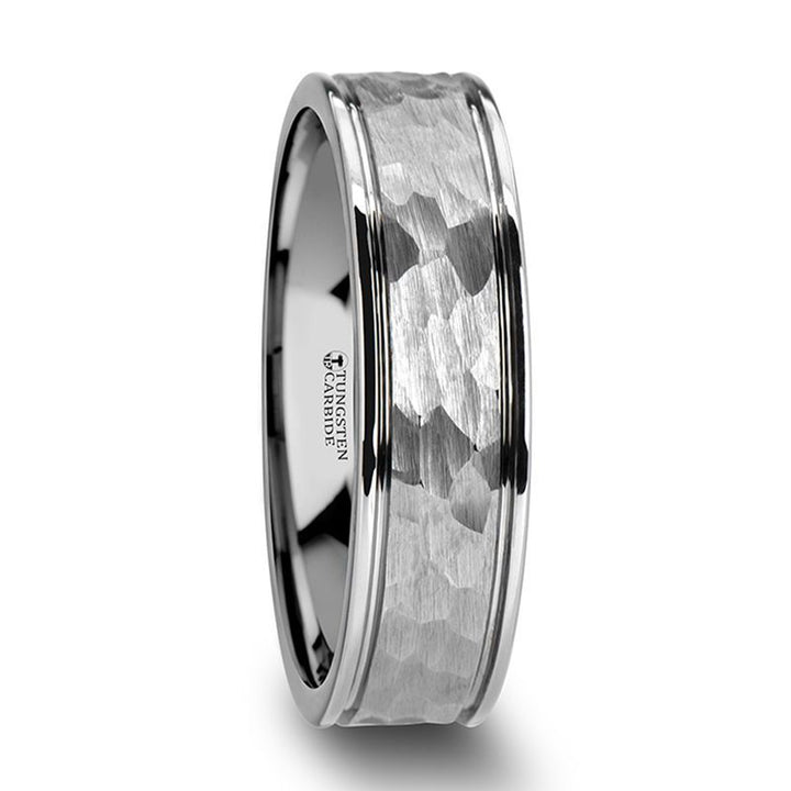 THORNTON | Tungsten Ring Hammered Finish - Rings - Aydins Jewelry - 1