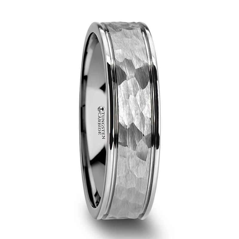 THORNTON | Tungsten Ring Hammered Finish - Rings - Aydins Jewelry - 1