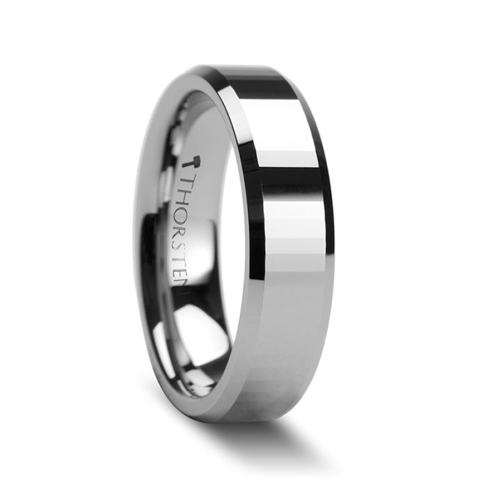 TURIN | Tungsten Ring Rectangular Facets - Rings - Aydins Jewelry - 2