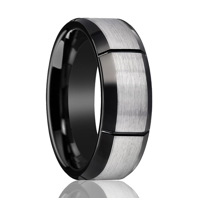 Tungsten pinky outlet ring