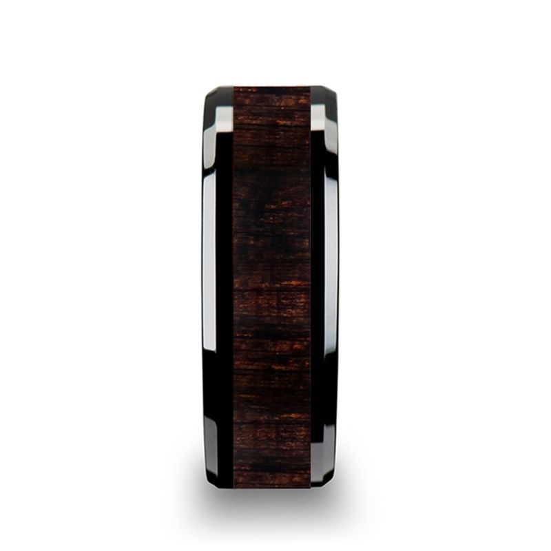 UMBRA Black Ceramic men's wedding band, image 2