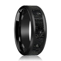 VESUVIUS Black Ceramic men's wedding band, image 1