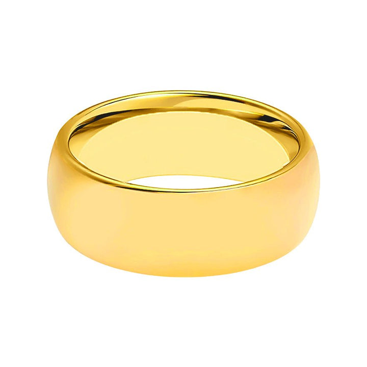 VIGILANT | Tungsten Ring Yellow Gold Domed - Rings - Aydins Jewelry - 2