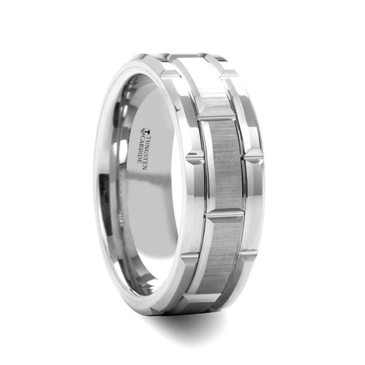 WARWICK | Tungsten Ring Alternating Grooves - Rings - Aydins Jewelry - 1