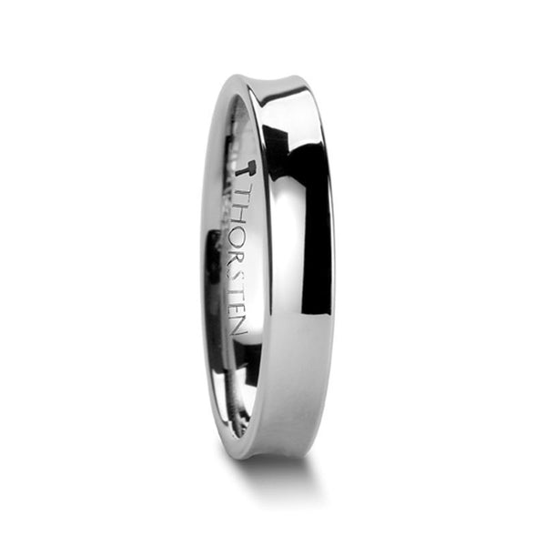 WASHINGTON | Concave Tungsten Ring Polished Finish - Rings - Aydins Jewelry - 1