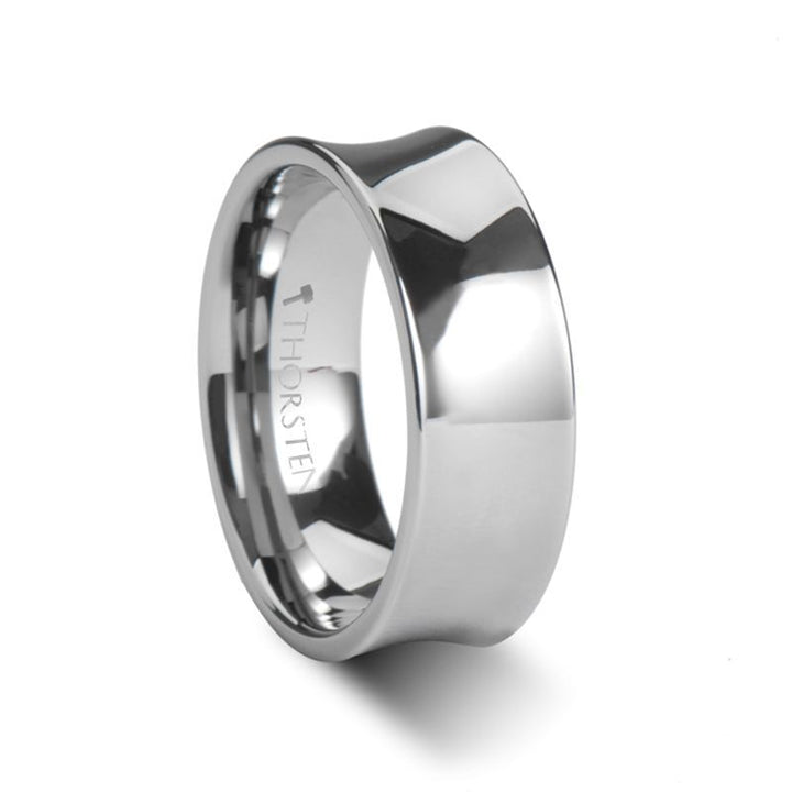 WASHINGTON | Concave Tungsten Ring Polished Finish - Rings - Aydins Jewelry - 5