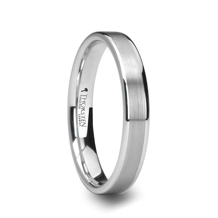 WAYNE | Tungsten Ring Brushed Finished Center - Rings - Aydins Jewelry - 1