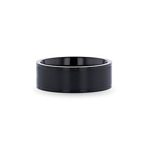 WOLFGANG — detail view — men's titanium wedding ring | Aydins Jewelry