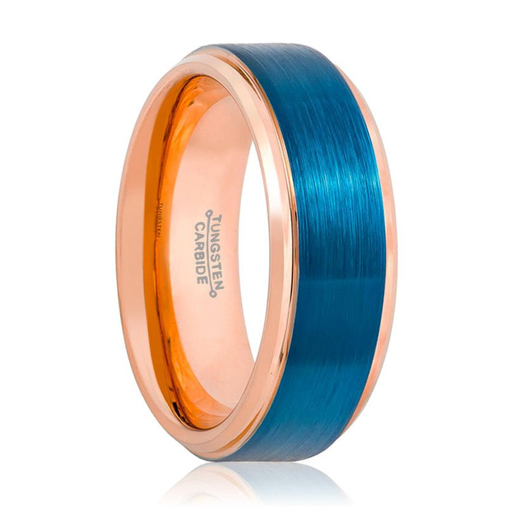 ZION | Tungsten Ring Two Tone Rose & Blue - Rings - Aydins Jewelry - 1