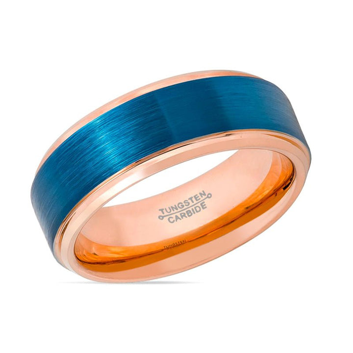 ZION | Tungsten Ring Two Tone Rose & Blue - Rings - Aydins Jewelry - 2