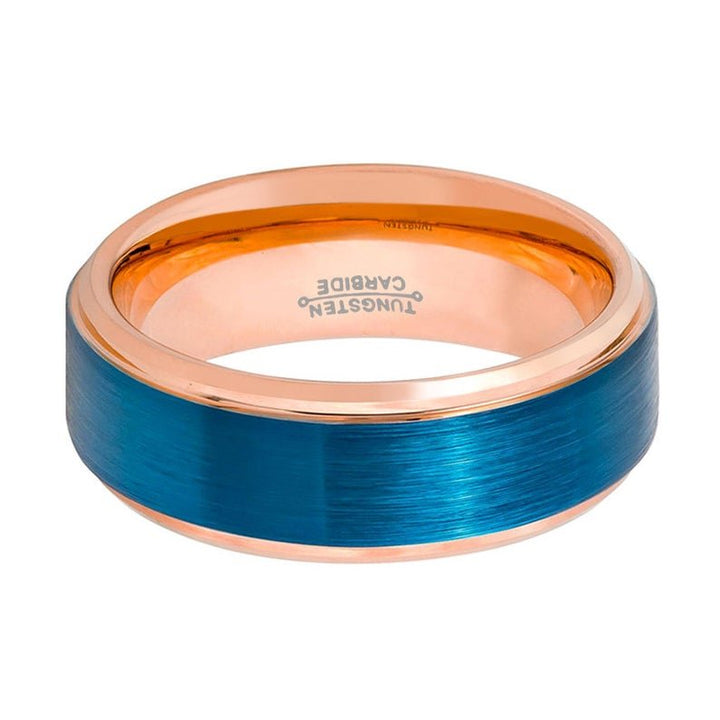 ZION | Tungsten Ring Two Tone Rose & Blue - Rings - Aydins Jewelry - 3