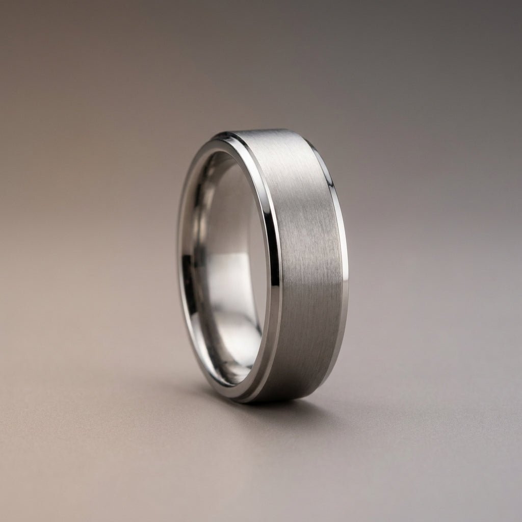 Titanium wedding band